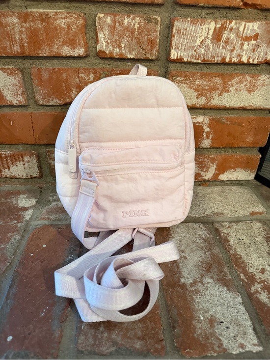 PINK Victoria's Secret Handbags - PINK Victoria's Secret Quilted Mini Backpack — Light Pink